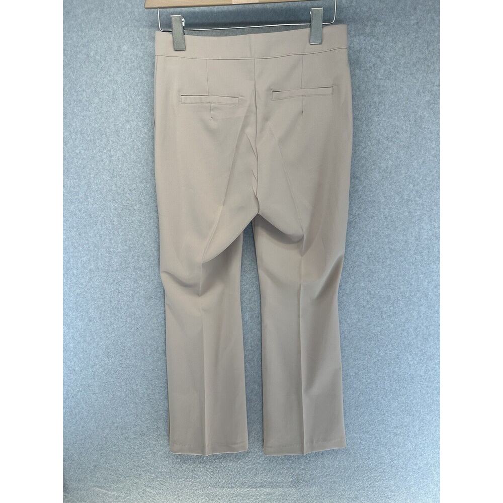 Mango Womens Dress Pants Size Small with Flare Leg 25" Inseam Light Brown - Picture 2 of 11